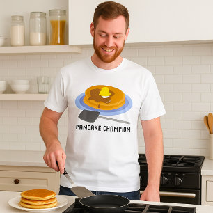Petit-déjeuner Champion Pancake Food Mens T-Shirt