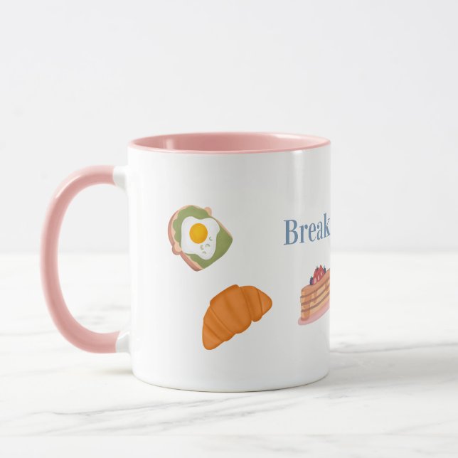 Petit-déjeuner Club Mug - Cute Kawaii Brunch Cup (Gauche)