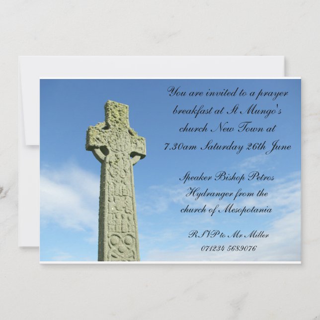 Petit déjeuner de prière de l'église Invitation (Devant)