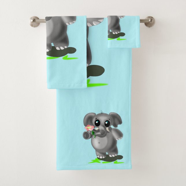 Petit Éléphant mignon (En situation)