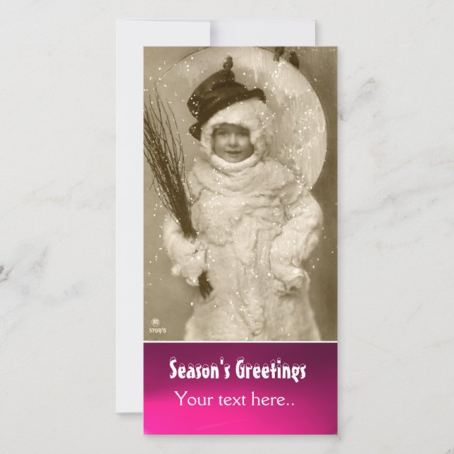 PETIT ENFANT DANS LE MODÈLE PHOTO COSTUME SNOWMAN (Devant)