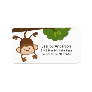 Petit étiquette de adresse de baby shower de sing