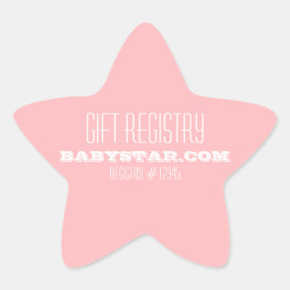 PETIT ÉTOILE BABY SHOWER ENREGISTREMENT STICKER