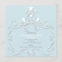 Petit Faire-part de naissance bleu Pourcentage