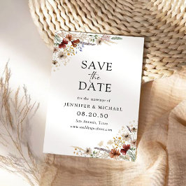 Petit Fleur sauvage Enregistrer La Carte Date