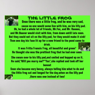 PETIT FROG, affiche POEM