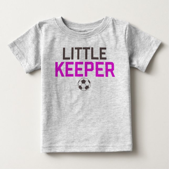 Petit Gardien de Football Objectif bébé T-shirt (Devant)