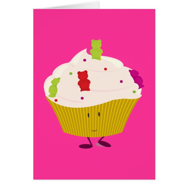 Petit gâteau gommeux de sourire d'ours (Devant)