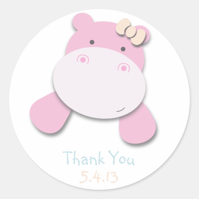 Petit Hippo | Stickers (Devant)