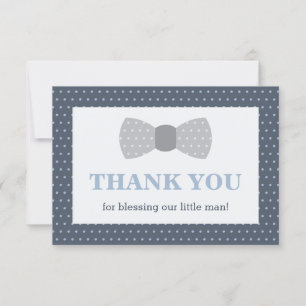 Petit Homme Carte de remerciements, bleu marine, g