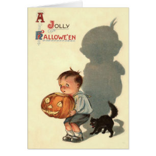 Petit Jack-o'-lantern Shadow Black Cat