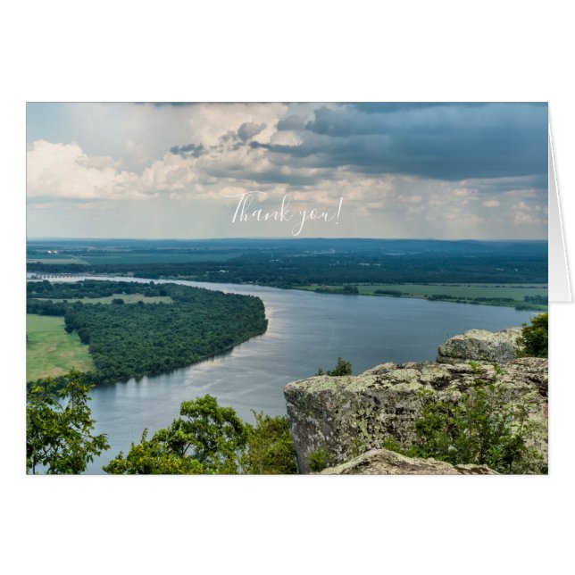 Petit Jean Cedar Creek Danke Karte (Vorderseite (Horizontal))