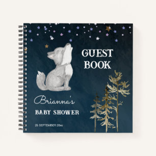 Petit livre d'hôtes sur le thème du baby shower de