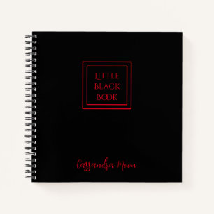 Petit livre noir personnalisé