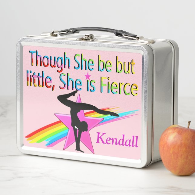 PETIT MAIS FIERCE PERSONNALISÉ GYMNAST LUNCHBOX (En situation)