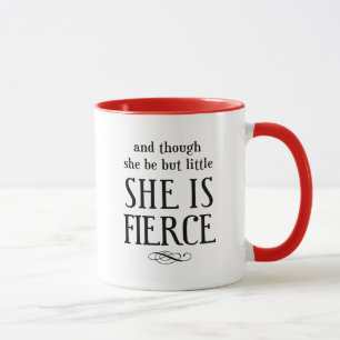 Petit mais mug furieux citation de Shakespeare