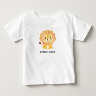 Petit Mais Puissante Mignonne T-shirt Lion Baby