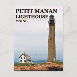 Petit Manan Lighthouse, Maine Postcard Postkarte