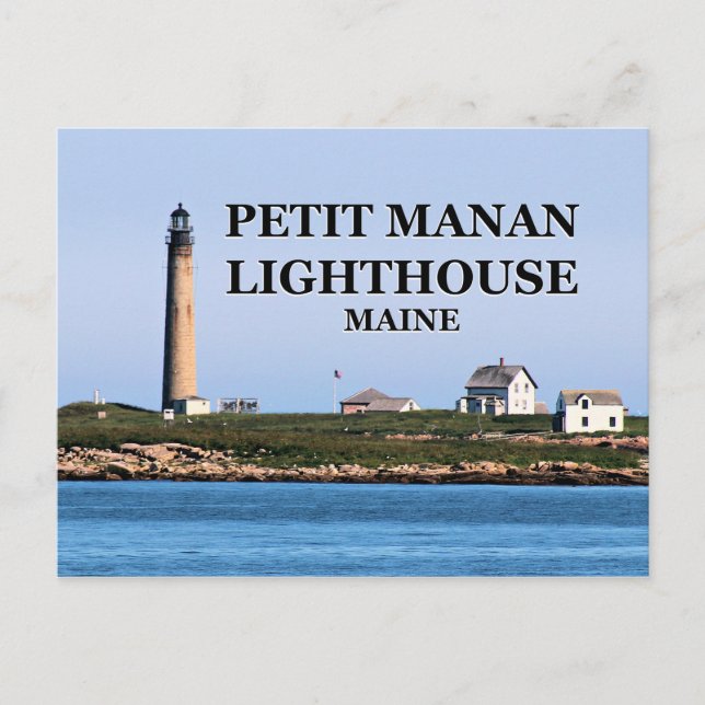 Petit Manan Lighthouse, Maine Postcard Postkarte (Vorderseite)