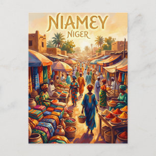 Petit Marché Niger Postkarte