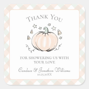 Petit Merci Citrouille doux Favoriser Sticker
