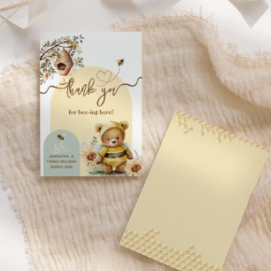 Petit miel Baby shower d'ours Merci abeilles ici