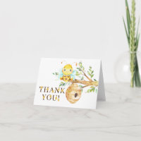 Petit miel doux Baby shower d'abeilles Merci