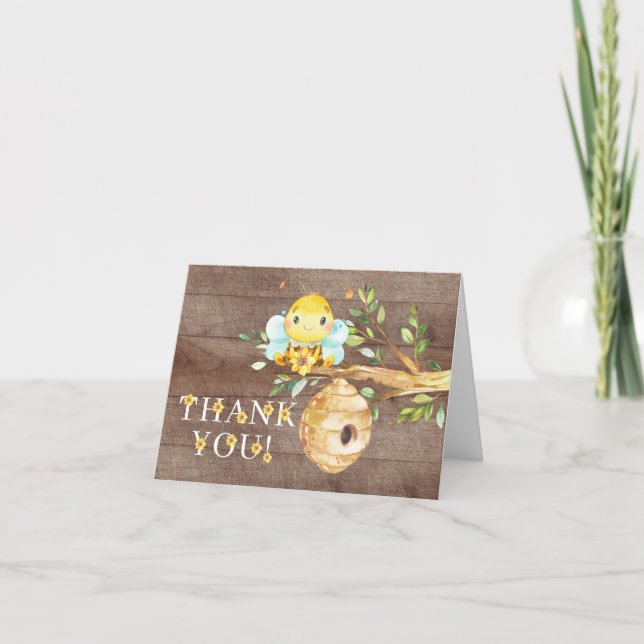 Petit miel doux Baby shower d'abeilles Merci (Devant)