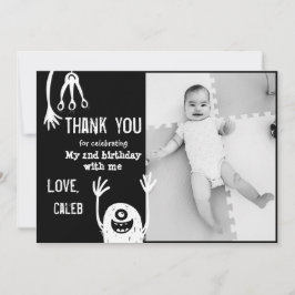 Petit Monster Carte de remerciements d'anniversair
