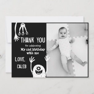 Petit Monster Carte de remerciements d'anniversair