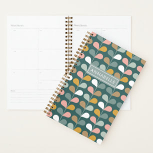 Petit motif de fleurs à monogramme personnalisé
