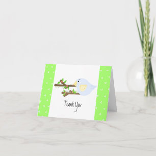 Petit oiseau bleu Merci