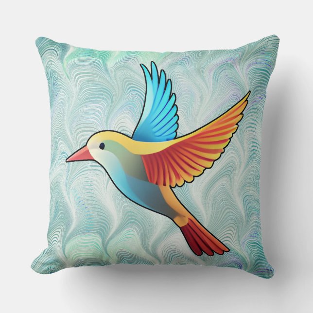 Petit oiseau en volJeter Coussin (Recto)
