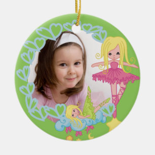 Petit ornement blond de souvenir de ballerine
