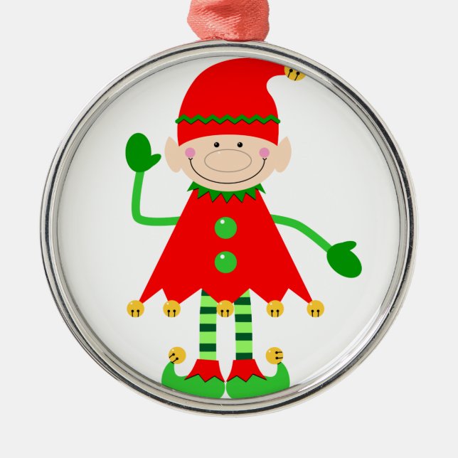 Petit ornement de l'aide de Père Noël (Devant)
