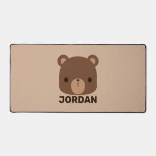 Petit ours Brown mignon avec nom personnalisé