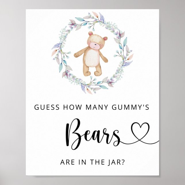Petit ours devinez combien d'ours GUMMMY'S Poster (Devant)