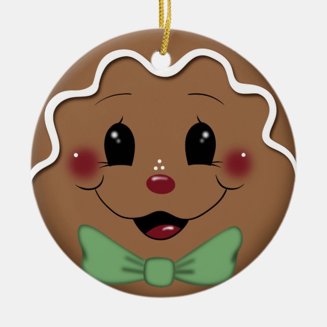 Petit pain d'épices garçon ornement de Noël (Devant)