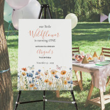 Petit Papillon Fleur Sauvage Prairie 1er Anniversa