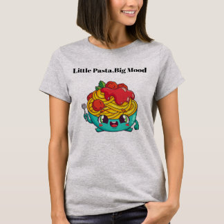 Petit Pâtes Grand Humeur T-Shirt Graphique Nourrit