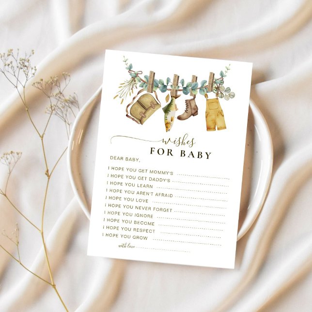 Petit pêcheur veut pour la carte bébé (Créateur téléchargé)