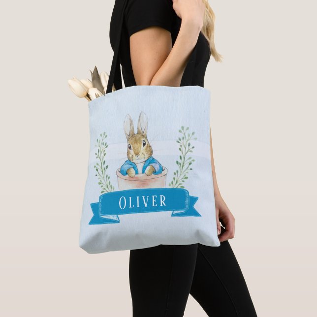 Petit Peter Rabbit Blue Sac fourre-tout personnali (De près)