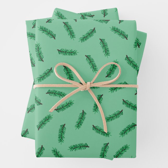 Petit pin bouge le papier d'emballage de Noël (En situation)