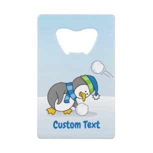Petit pingouin obtenant un bot de carte de crédit