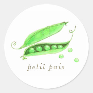 Petit Pois Runder Aufkleber