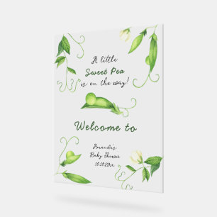 Petit pois sucré Bienvenue à la baby shower