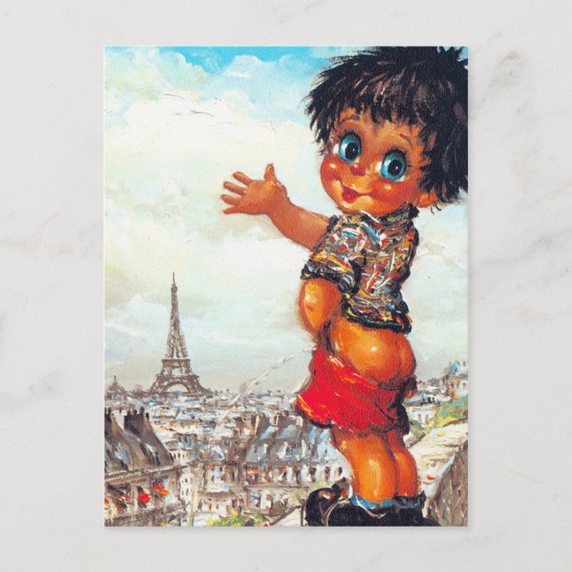 Petit Poulbot pipi Postkarte (Vorderseite)