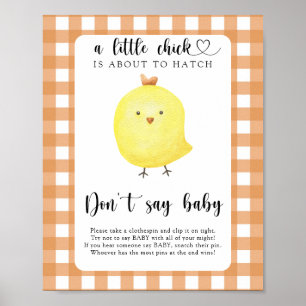 Petit poussin n'aie pas peur Affiche