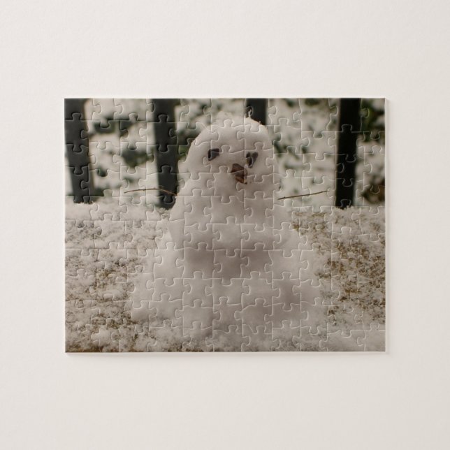 Petit Puzzle Snowman (Horizontal)