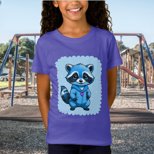 Petit Raccoon En T-Shirt Bleu (Créateur téléchargé)
